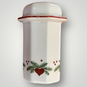 Hearts and Pine Porsgrund Norway Octagon Salt Shaker